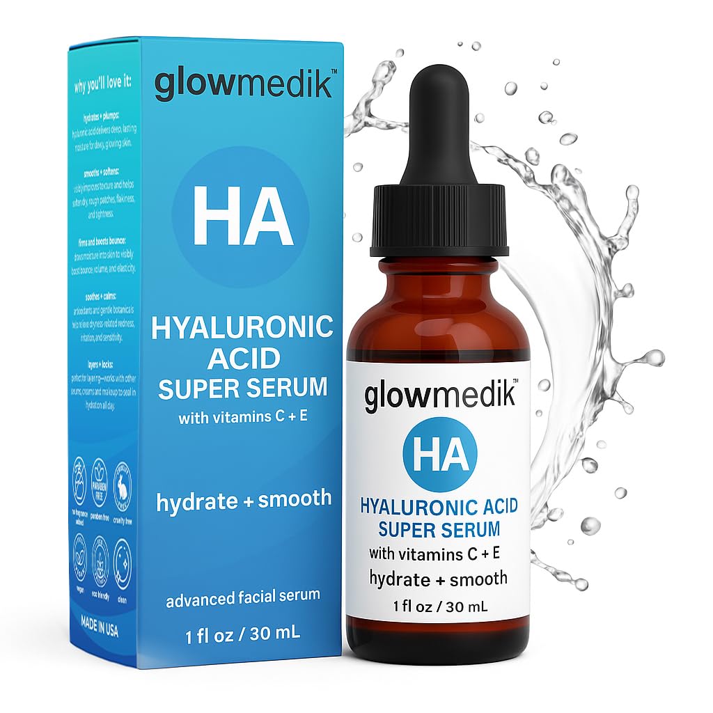 HA serum on skin