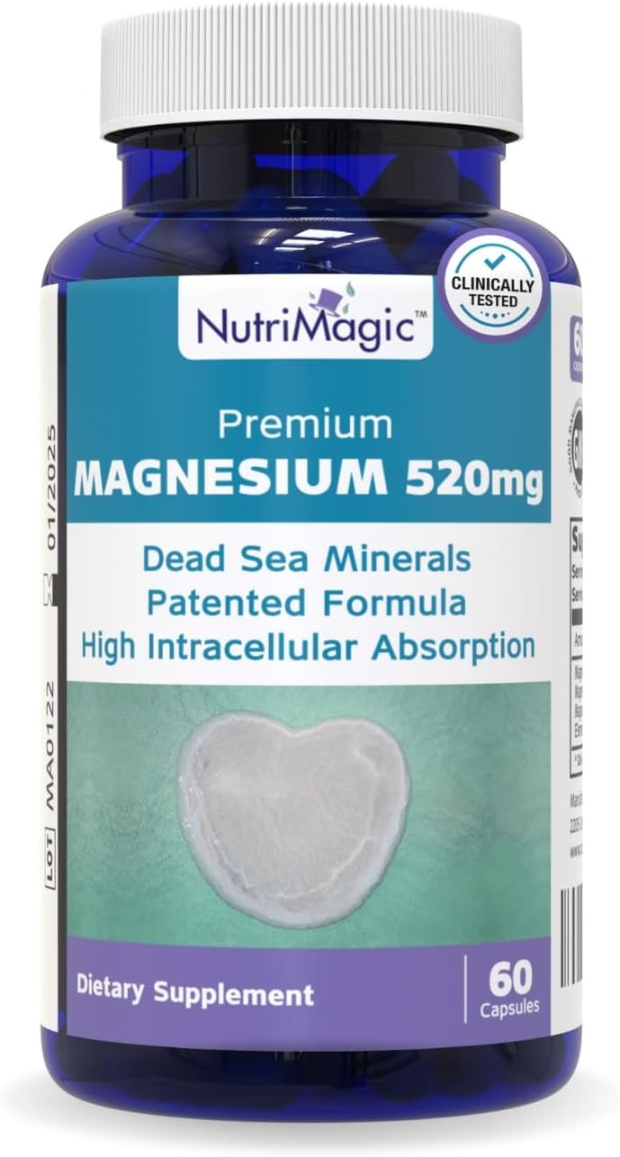 NutriMagic Magnesium 520mg supplement bottle
