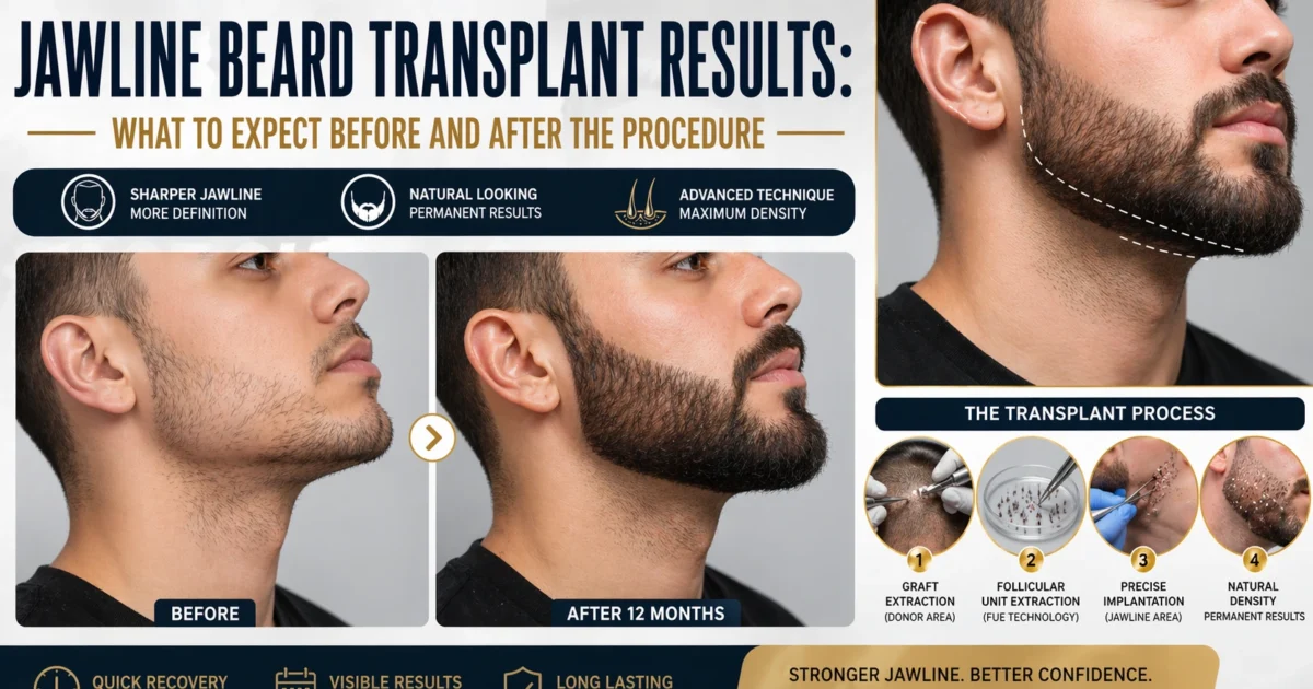 jawline beard transplant