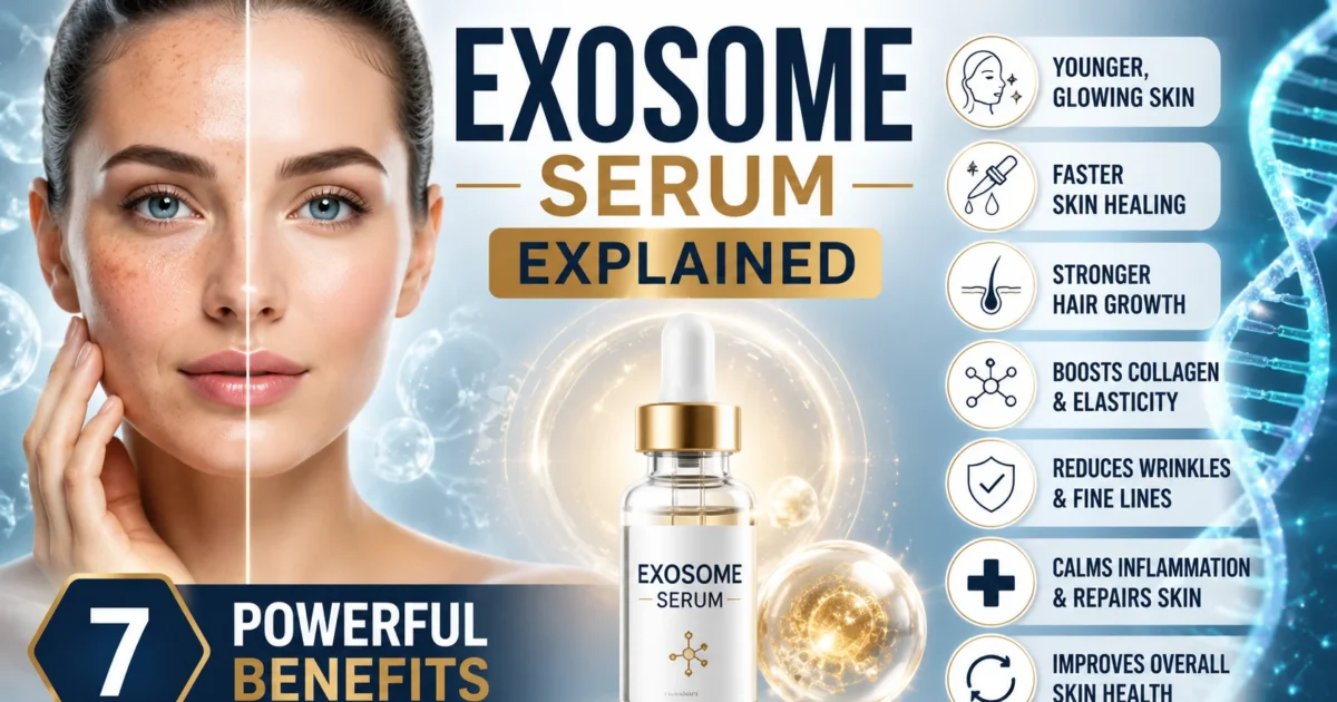 Exosome serum for glowing skin