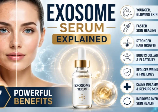 Exosome serum for glowing skin