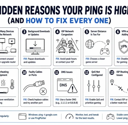 lower ping better game