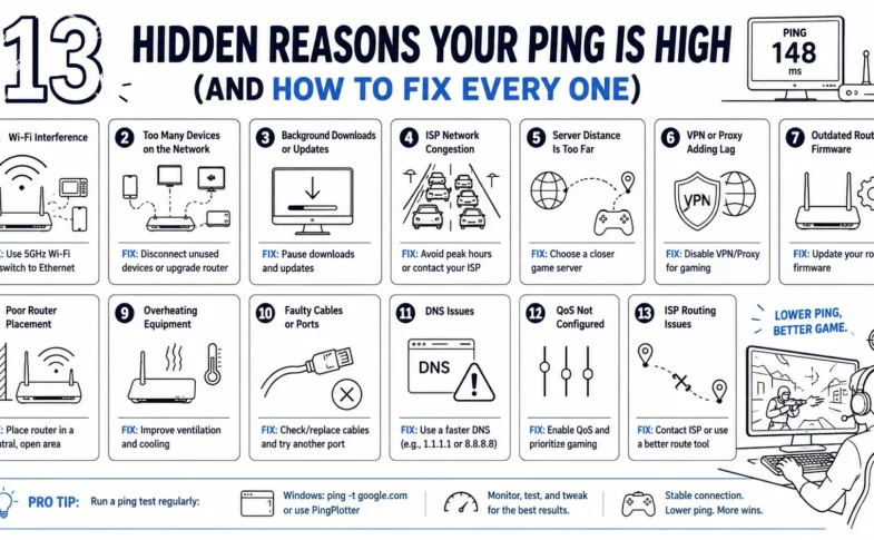 lower ping better game