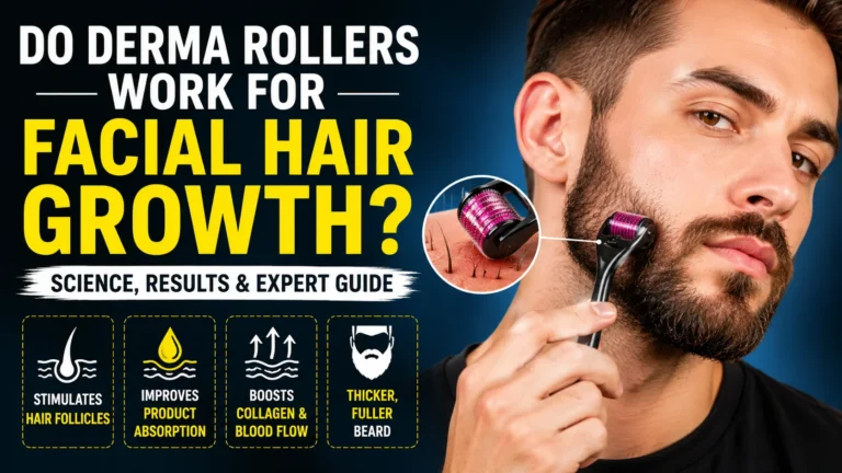 Do dermarollers help grow facial hair?