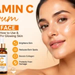 Glowing skin with vitamin C serum