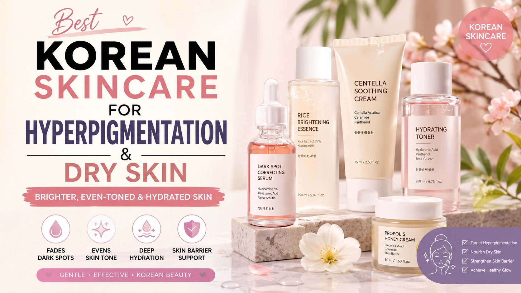 Korean skincare for even skin